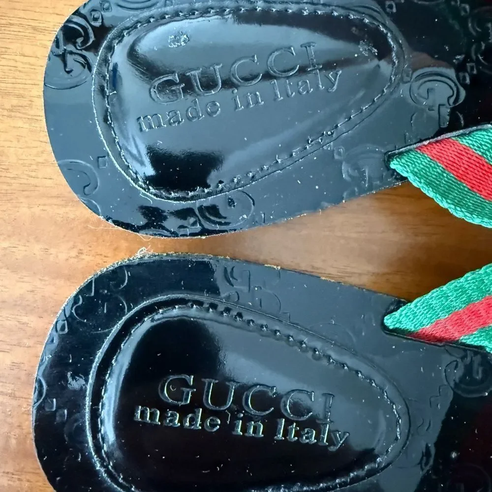 Gucci Double g leather sandals